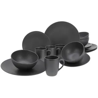 CreaTable Kombiservice 16-tlg. schwarz unifarben