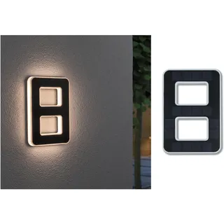 Paulmann Hausnummernleuchte Solar 8 Schwarz