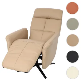 Mendler Relaxsessel HWC-L10 Leder 76 x 110 x 76 cm Braun