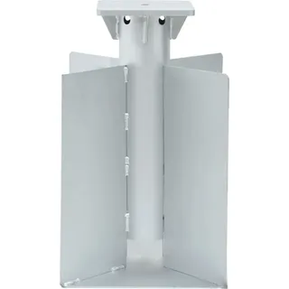 vidaXL Bodenhülse für Sonnenschirm Silbern 27,5x27,5x45 cm Stahl - Silber