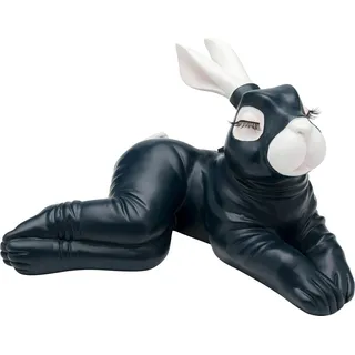 Kare Design Spardose Fetish Bunny Sitting, Nachtblau, 15cm Höhe, Sparschwein, Hasen Motiv, Handbemalt, Wohnzimmer, Schwarz