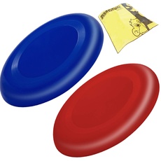 PARTITUKI Set mit 2 Frisbees, Viel Sicherer als Standard Frisbees, Flügelringe, Farben: Blau und Rot