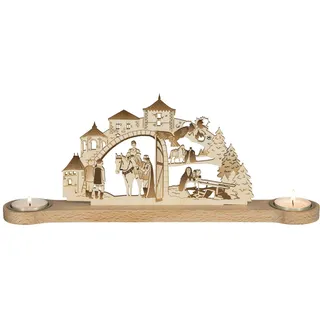 Lichterbogen Drei Haselnüsse für Aschenbrödel Burgtor Prinzessin 32x12x7 cm Deko