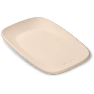 Nattou Wickelauflage 50x70 cm - Wickelauflage Abwaschbar und wasserdicht auf PU-Schaum - Leicht und weich Baby Wickelunterlage - Wickelmatte mit erhöhten Rändern - Beige