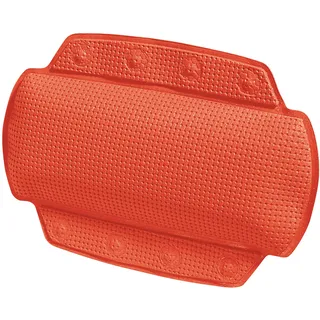 Spirella Badewannenkissen Alaska Rot mit 8 Saugnäpfen antibakteriell, rutschhemmend 23 x 32 cm waschbar, Made in Germany