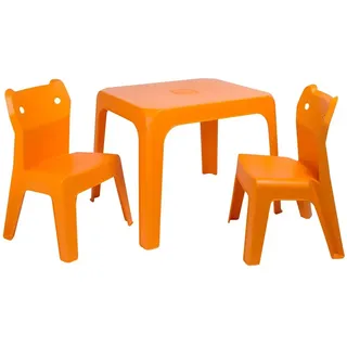 Garbar Jan Cat Kindersitzgruppe Tisch Mit Stühlen - Orange - One Size