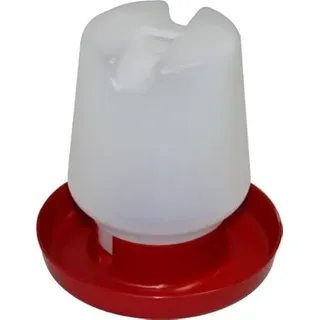 monkey ladder Tränke, rund, 1 l, für Vögel, aus robustem Kunststoff, ideal für Garten oder Voliere, leicht zu reinigen und Wasser aufzufüllen