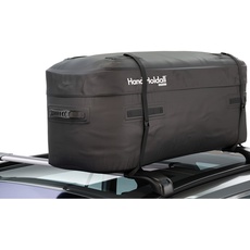 HandiWorld – wasserdichte Dachtasche/Dachbox (schwarz), 175 Liter – große Cargotasche – Stabiler Faltbarer Boden, HHOLDALLWP175, Black, 175 litres