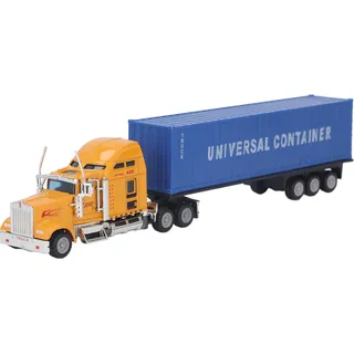 1:65 Container Lkw Spielzeug, Alloy Gehäuse, Lebensechtes Container-Traktor Modell für Kinder, Jungen und Mädchen