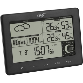 TFA Dostmann Elements Funk-Wetterstation Digital schwarz 35.1158.01