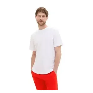 Tom Tailor T-Shirt Piqué weiß L