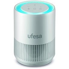 Ufesa PF5500 Luftreiniger, bis zu 60 m2 | Doppelschutzfunktion entfernt 99,9% der Viren und Bakterien | 4 Filter | Patentierte Technologie | Zertifiziert | Ionenfunktion | Sehr leise (max 30 db)