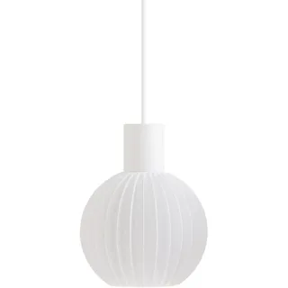 LED Pendelleuchte Ball Straight by Martin Žampach | Shapes - Decorations | Design Lampenschirm E27 | Biologisch abbaubares PLA | Minimalistisch (Größe S (15cm) - Schirm + Kabel (Leuchte))