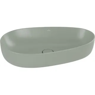 V&B Aufsatzwaschtisch ANTAO 65x40cm, asym., o. ÜL, morning gre. C+ - Grün