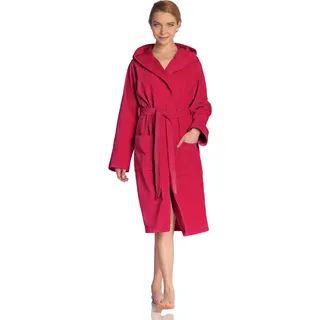 VOSSEN Bademantel Kapuzenbademantel pink XS