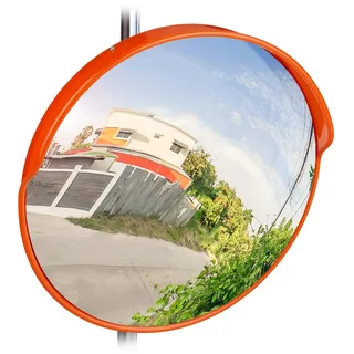 Relaxdays Verkehrsspiegel 45 cm Rot