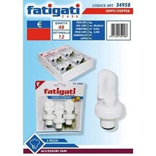 FATIGATI SRL 34958 Stopper-Deckel, 3 Stück, Siehe Foto, Come