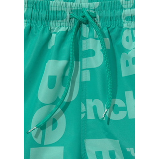 Badeshorts BENCH., Herren, Gr. XL (54/56), Kurz, grün (grün (kurzgröße)), Microfaser, Polyester, bedruckt, Badehosen Badeshorts, kurze oder lange Form, Topseller