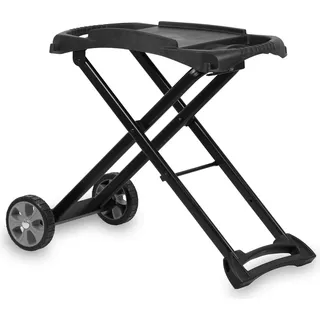BBQ-Toro Grilltisch für Gasgrill, faltbarer Rollwagen für Grill, Tragbarer Grillständer, Unterbau - Schwarz