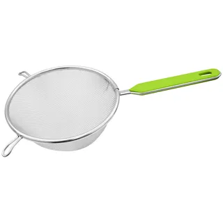 Fackelmann Sieb Ø 16 cm Edelstahl Grün/Silber