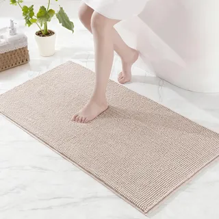 Exclusivo Mezcla Badematte Chenille Badteppich für Badezimmer 60x120 cm