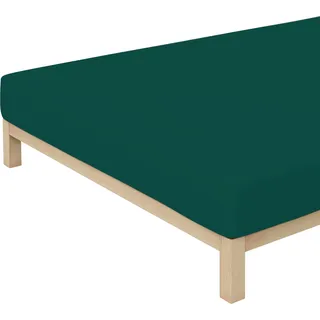 Premium Baumwolle 120 x 200 - 130 x 220 cm green deep