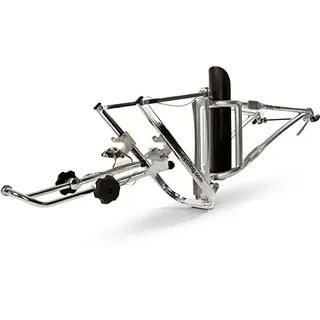 FollowMe Tandemkupplung Typ A mit Schnellspanner, Komplett-Set, Silber