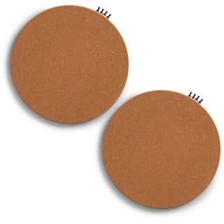 Zeller Present Pinnwand »Pinboard, rund, Kork, 2-tlg.«, (Set, 2 tlg.), beige