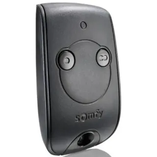 SOMFY 1841026 - Keytis 2-Kanal-RTS-Fernbedienung | Zur Steuerung von 2 RTS-Tor- und Garagentormotoren