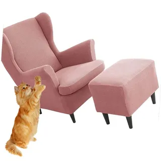 3 Teilig Ohrensessel Überzug Mit Ottomane Schonbezug Tiger Stuhlbezug Mit Armlehne Ohrensessel Schonbezüge Stretch Sessel Überwürfe Ohrensesselbezüge Bezug Sesselhusse Tiger Stuhlbezug ( Color : #20 )