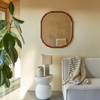 Jade - Dekospiegel aus massivem Palisander, 80 x 70 cm