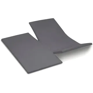 Cinderella Spannbettlaken »Satin Split Sundays« für Topper bis 15 cm Höhe, grau