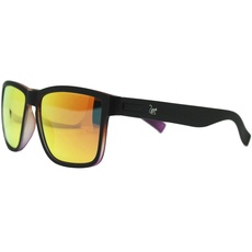 SURF MONKEY Sonnenbrille für Herren und Damen, polarisiert, für Erwachsene, Schwarz/Schwarz