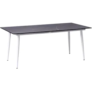 Beliani Gartentisch 180 x 90 x 75 cm Dunkelgrau