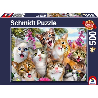 Schmidt Spiele Katzen-Selfie, 500 Teile