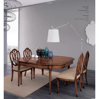 Esszimmer Wohnzimmer Esstische Holz Tisch Möbel Esstisch Naturholz Retro Style
