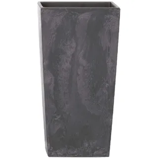 Prosperplast Urbi Square Effect Blumentopf Pflanzkübel Beton-Design 2in1 inkl. Pflanztopf Kunststoff (220mm, Anthrazit)