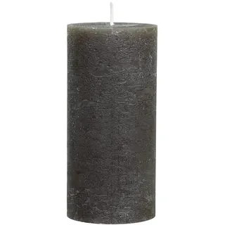 Chic Antique Macon rustikale Stumpenkerze Kerze Antik Altarkerzen 100% Paraffin Lange Brenndauer, H15/D7 cm Coffee