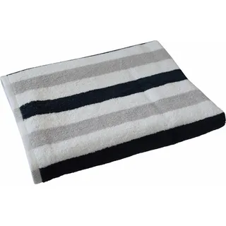 Dyckhoff Planet Streifen Badetuch 70 x 140 cm grau