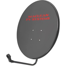 Bild Maclean MCTV-929 Satellitenschüssel mit LNB-Halterung und Masthalterung Sat Antenne Satspiegel LNB Tragarm Phosphatierter Stahl (90cm Durchmesser)