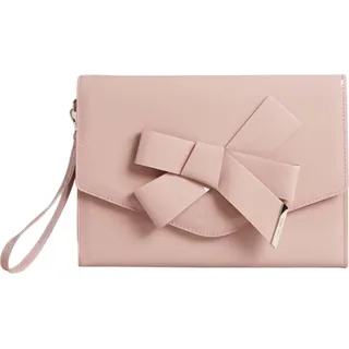 Ted Baker Clutch Abendtasche Nikkey Knot Bow Envelope Pouch Pl - Pink altrosa - Rosa