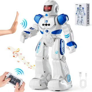 VEVOR RC-Roboterspielzeug für Kinder, programmierbarer, ferngesteuerter Smart-Roboter mit Gestenerkennung, interaktiver laufender, singender und tanzender Roboter für Jungen und Mädchen im Alter von 3, 4, 5, 6, 7, 8, 10 und 12 Jahren, Geburtstagsgeschenk