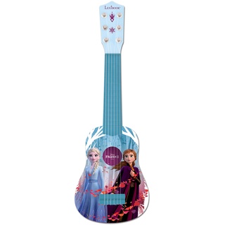 Lexibook K200FZ Disney Frozen Die Eiskönigin ELSA Anna Meine erste Gitarre für Kinder, 6 Nylonsaiten, 53 cm, Anleitung inklusive, Blau/Violett, einheitsgröße