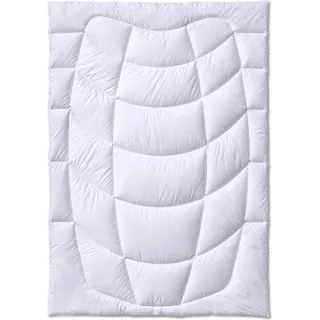 Kauffmann Kamelhaar Steppdecke 240x220 cm leicht - Weiß