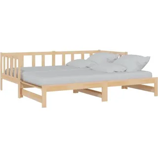 vidaXL Tagesbett Ausziehbar 90x200 cm Massivholz Kiefer