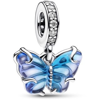 Pandora Blauer Murano-Glas Schmetterling