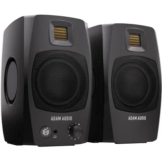 ADAM Audio D3V: Aktives Desktop-Monitorsystem mit USB-C-Anschluss (Paar, schwarz)