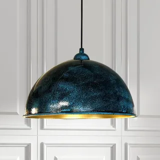 Pendelleuchte Esstisch Industrielle Metall Groß Ø 30 cm, Hängelampe Industriell Lampe Vintage Hängeleuchte, Deckenleuchte,  Pendellampe - Ozean