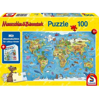 Schmidt Spiele Reise um die Welt, 100 Teile, mit Add-on (Wissensbüchlein)