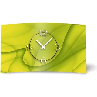 Abstrakt lemon Designer Wanduhr modernes Wanduhren Design leise kein ticken dixtime 3D-0038 - Gelb